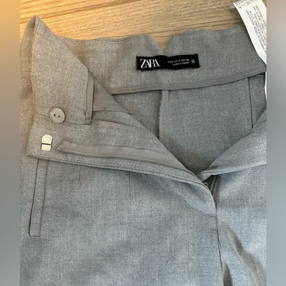 Grey Zara high wasted Pants / Pantalon Zara gris taille haute - Picture 2 of 2
